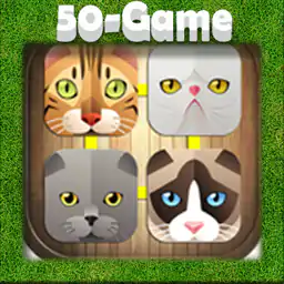 Match 3 Cat Face Cartoon