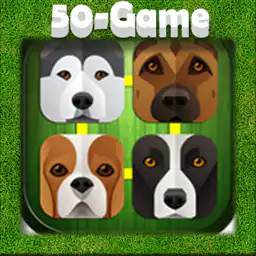 Match 3 Dog Face Cartoon 
